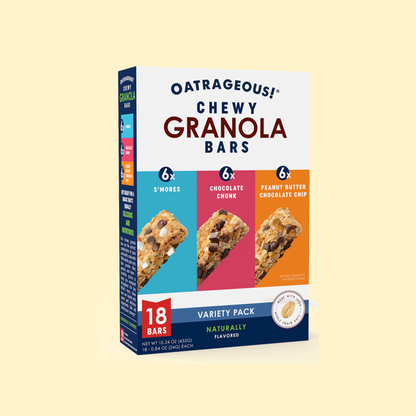 Chewy Oat Granola Bars - 18 Pack